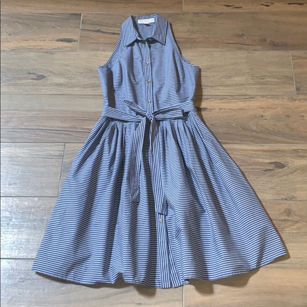 ON HOLD - Michael Kors Striped Button Dress